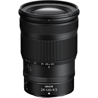 Top front view of Nikon NIKKOR Z 24-120mm F/4 S Lens