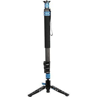 Standing Unextended Position of the Sirui P-424FL 4-Section Carbon Fiber Monopod